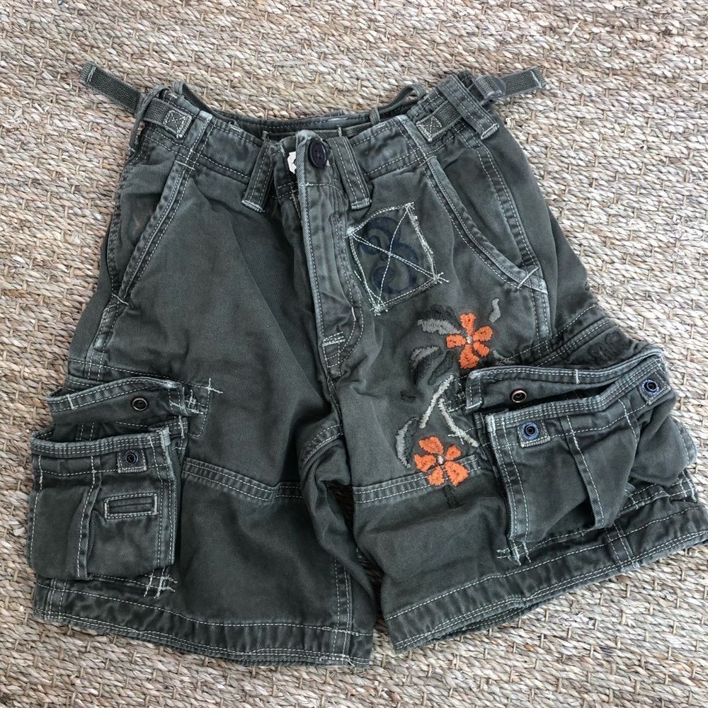 Gap kids khaki cargo shorts